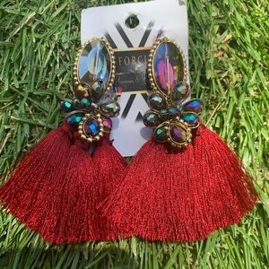 Tassel earrings, aretes artesanales